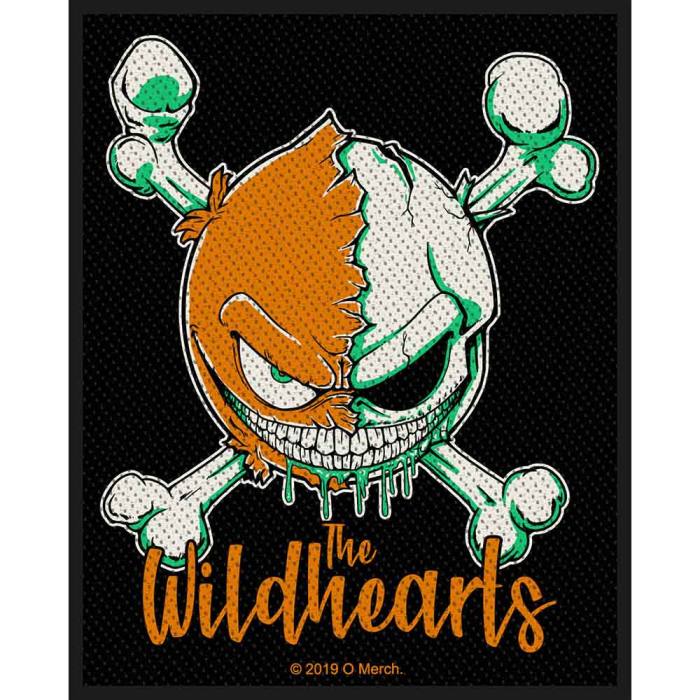 Našitek Wildhearts Green Skull 146975