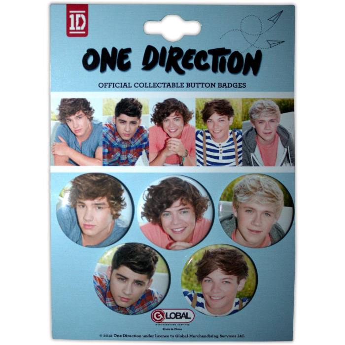 One Direction Button Badge Pack: Phase 2 195220