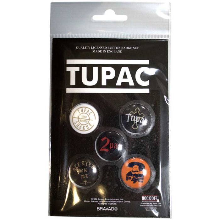 Tupac Button Badge Pack: All Eyez On Me 195233