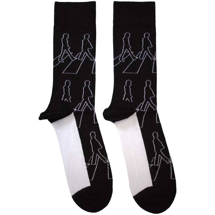 The Beatles Unisex Ankle Socks: Abbey Road Outlines (Črna) (Velikost UK 7 - 11) 195970