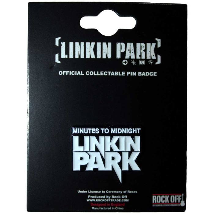 Linkin Park Pin Badge: Minutes To Midnight 198611