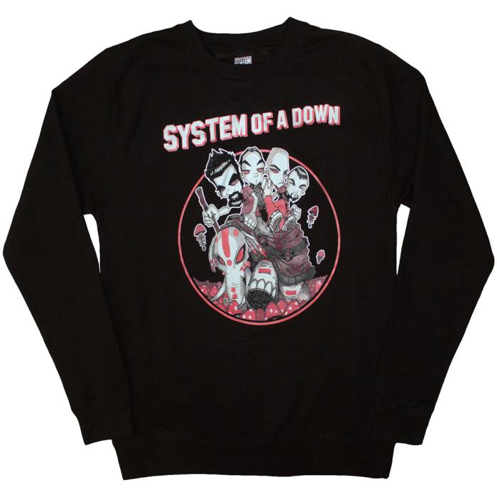 System Of A Down Unisex Sweatshirt: Mushroom People 200348