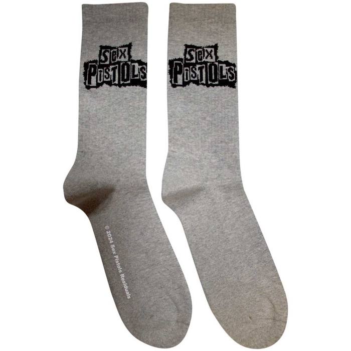 The Sex Pistols Unisex Terry Socks: Stacked Logo 200404