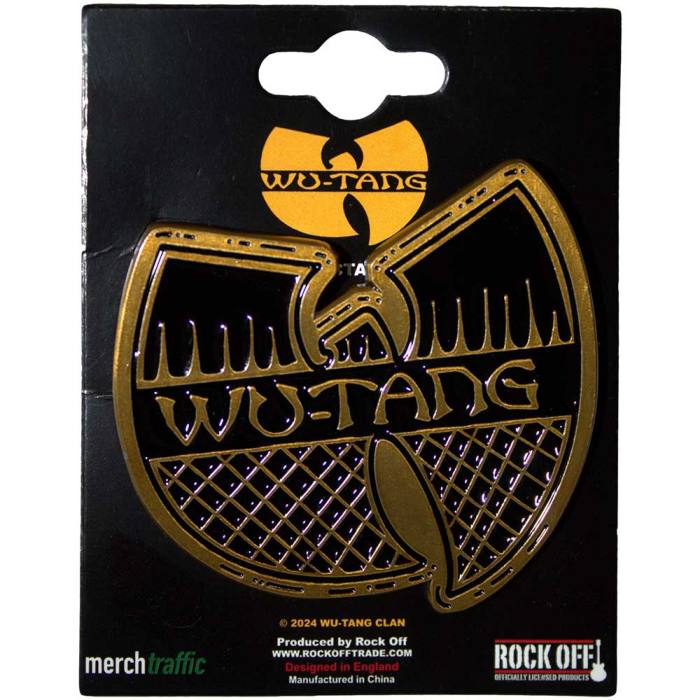 Wu-Tang Clan Pin Badge: Black & Gold Logo 200866