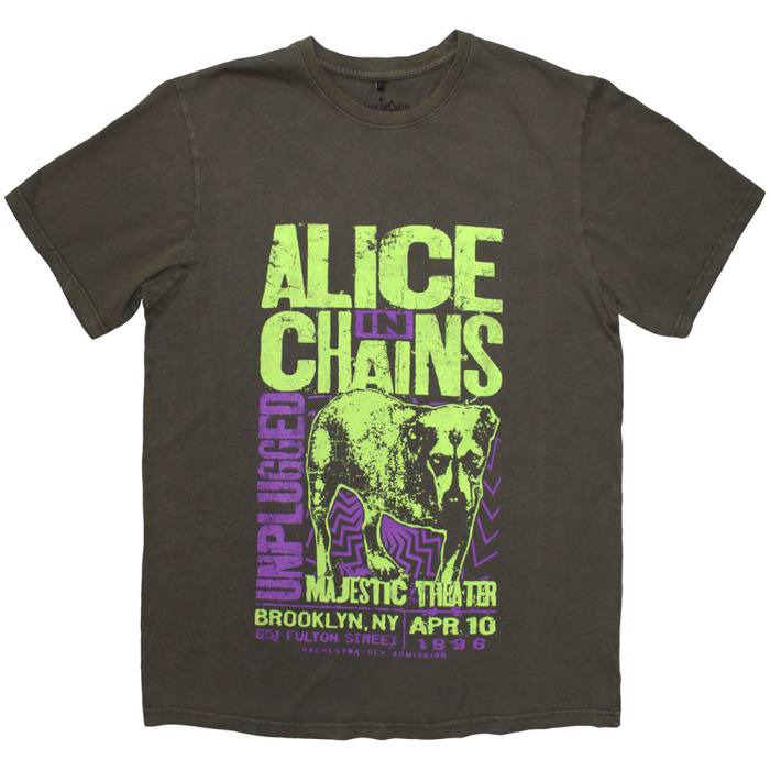 Alice In Chains Unisex T-Shirt: Unplugged Dog (Wash Collection) 201535
