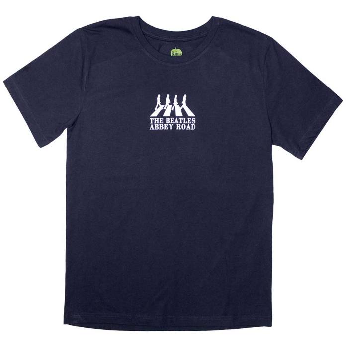 The Beatles Unisex T-Shirt: Mini Abbey Road Crossing Silhouette (Mornarsko modra) 201900