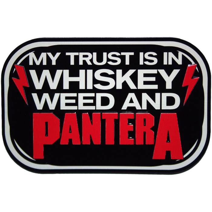 Pantera Fridge Magnet: Whiskey 201125