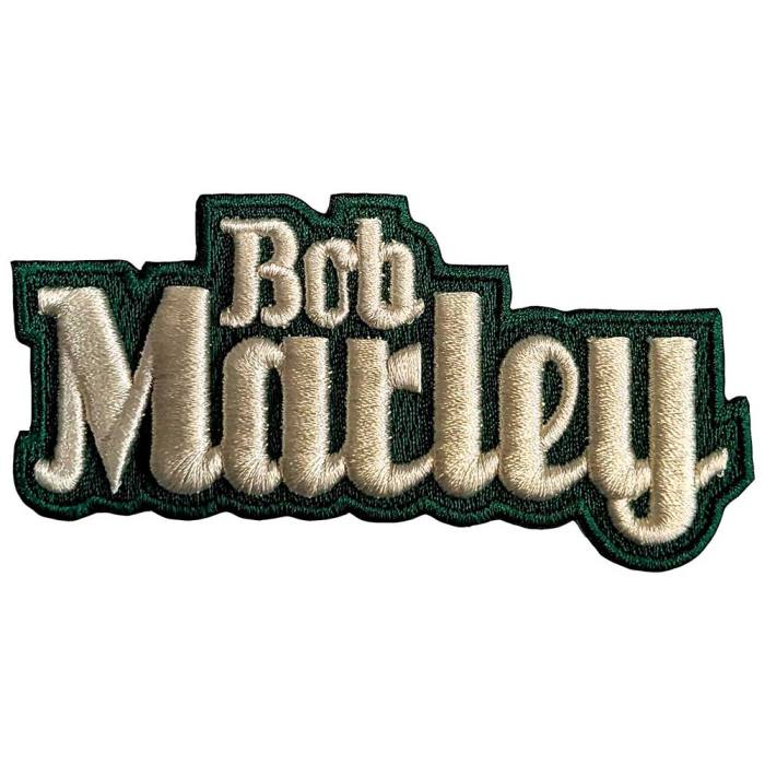 Bob Marley Tkana Nalepka: Besedilni Logo 202315