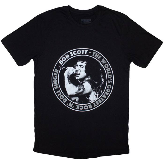 Bon Scott Unisex T-Shirt: World's Greatest RnR Singer 202404