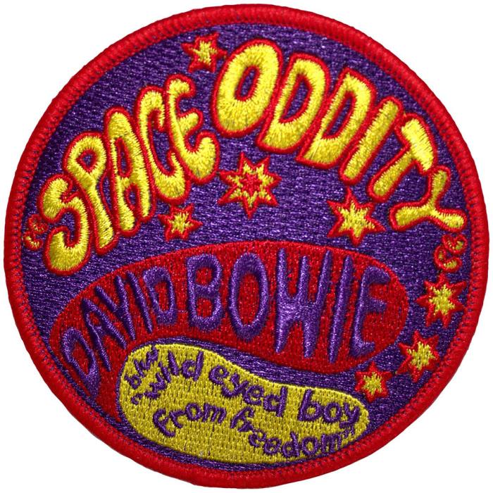 David Bowie Woven Patch: Space Oddity 202420