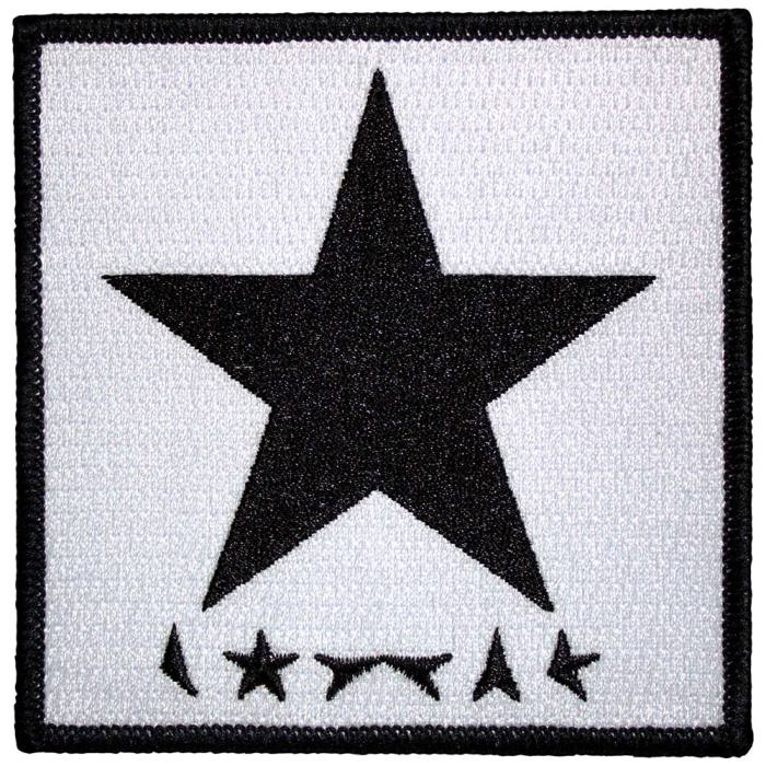 David Bowie našitek: Blackstar On White 202422
