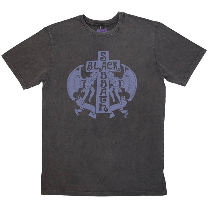 Black Sabbath Unisex Stone Wash T-Shirt: Angels 202529