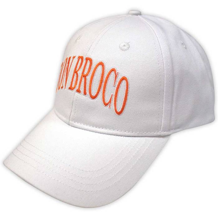 Don Broco Unisex Baseball Cap: Orange Logo (White) 202707