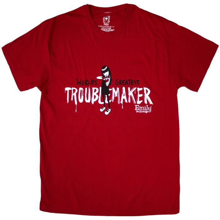 Emily The Strange Unisex T-Shirt: Troublemaker 202896