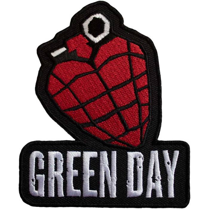 Green Day Woven Patch: Grenade Logo 203180