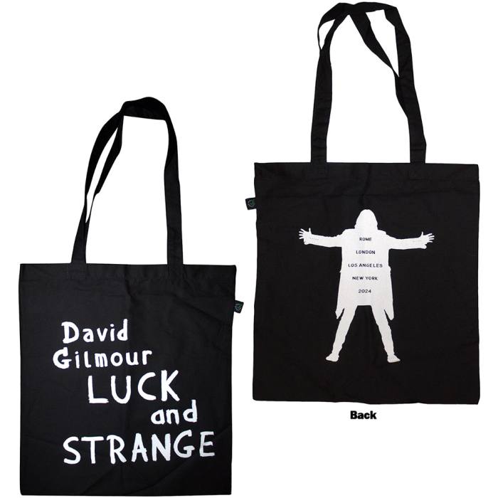 David Gilmour  Cotton Tote Bag: Luck & Strange (Black) (Ex-Tour) 203364