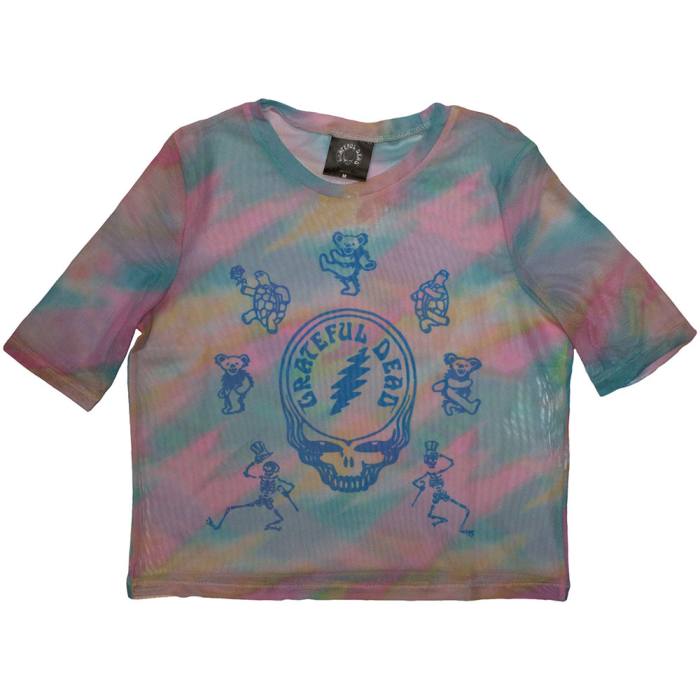 Grateful Dead Ladies Crop Top: Dead Egyptian Slash (Mesh) 203594