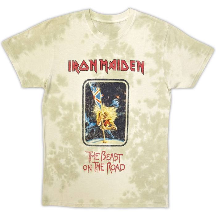 Iron Maiden Unisex T-Shirt: Beast On The Road (Wash Collection) 203830
