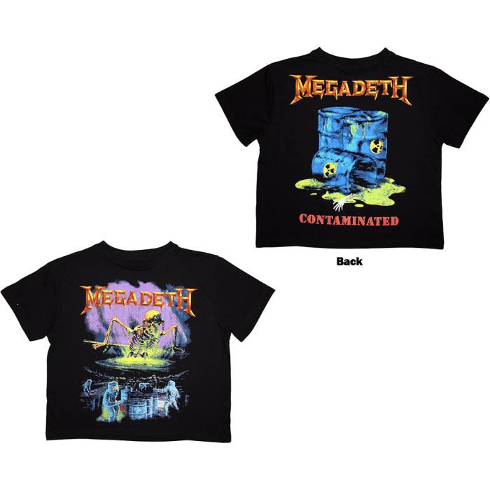 Megadeth ženski crop top Contaminated 204503