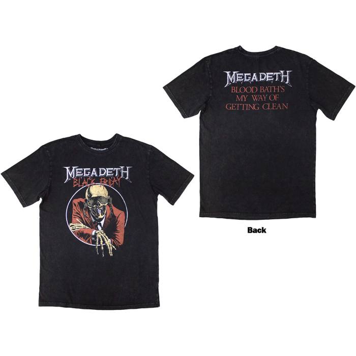 Megadeth unisex stone wash T-Shirt Black Friday 204510