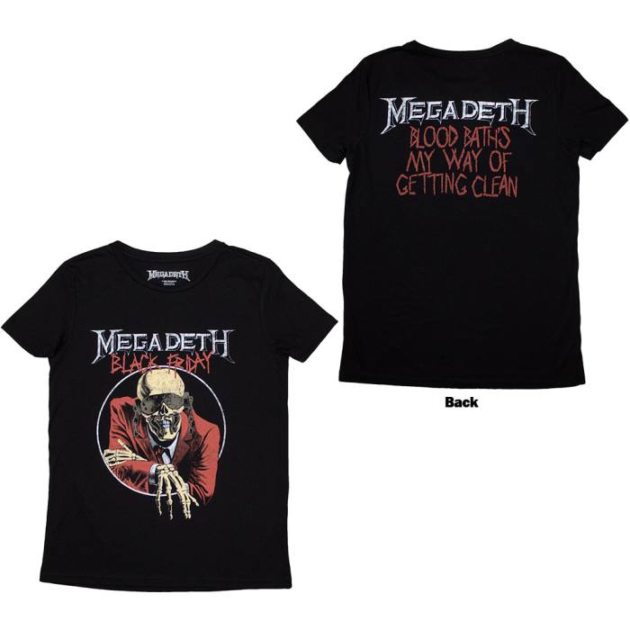 Megadeth Ženska T-Shirt Black Friday 204528