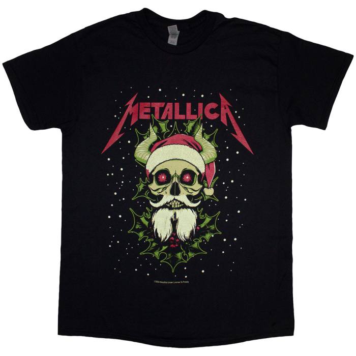 Metallica Unisex T-Shirt: Santa Horns 204593