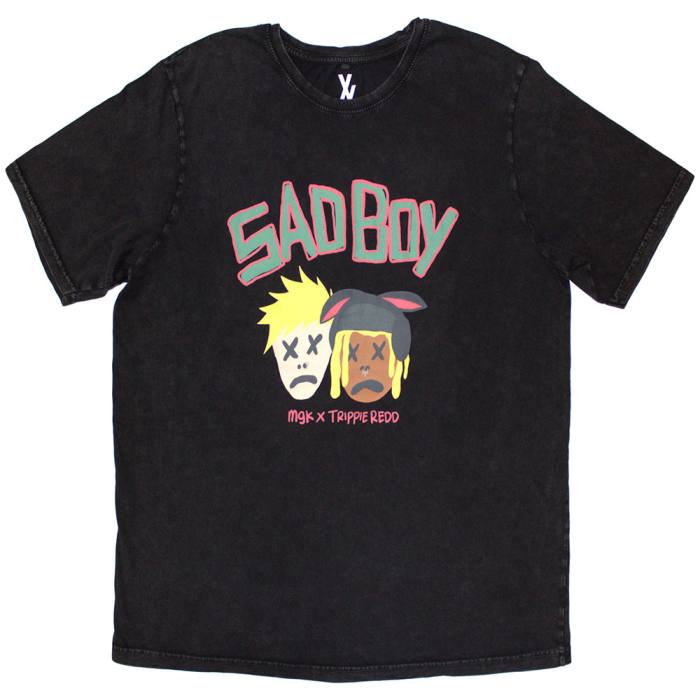 Machine Gun Kelly Unisex Stone Wash T-Shirt: Sad Boy 204608
