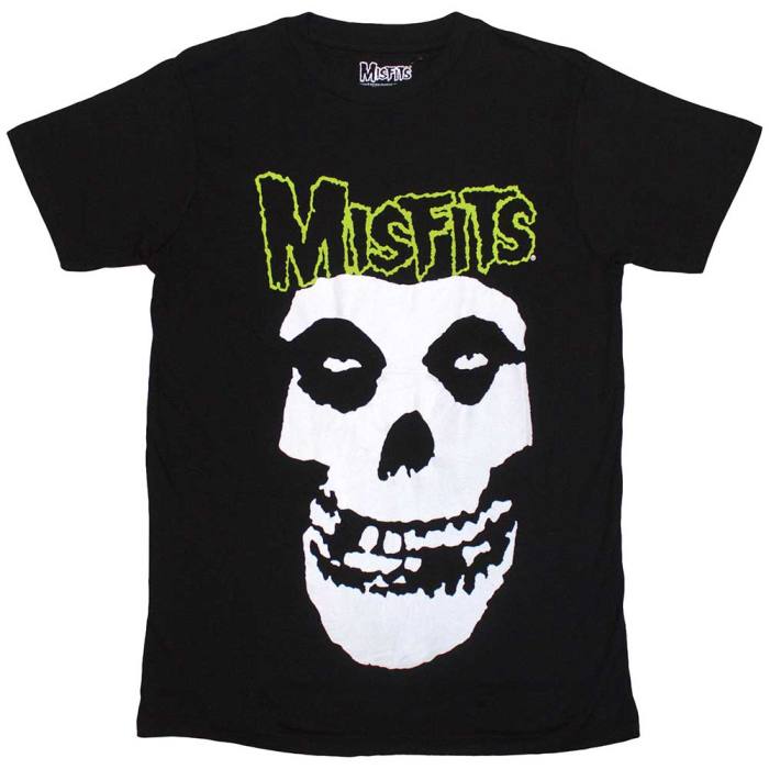Misfits Unisex T-Shirt: Skull & Logo 204673