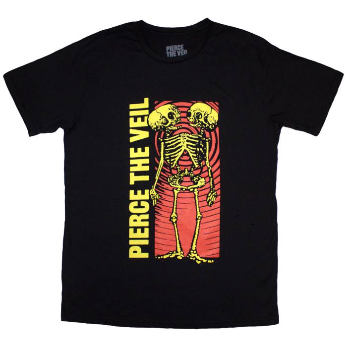 Pierce The Veil Unisex T-Shirt: Wavy Skeleton 205361