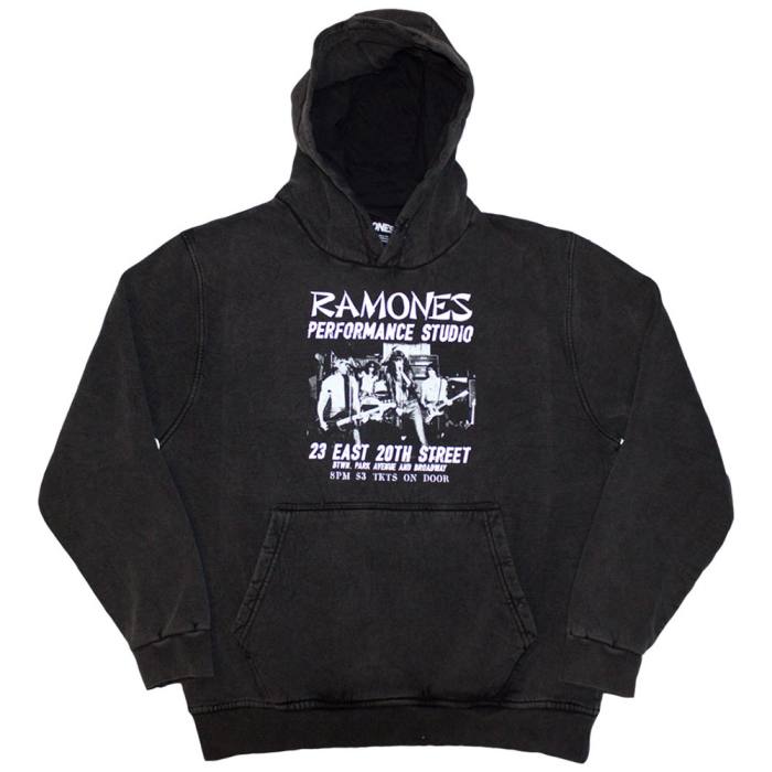 Ramones Pullover Hoodie: East Village (Wash Collection) 205497