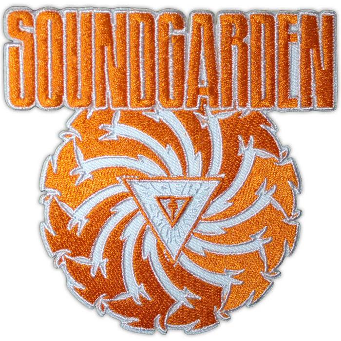 Soundgarden tkan našitek: Badmotorfinger Orange on White 205678