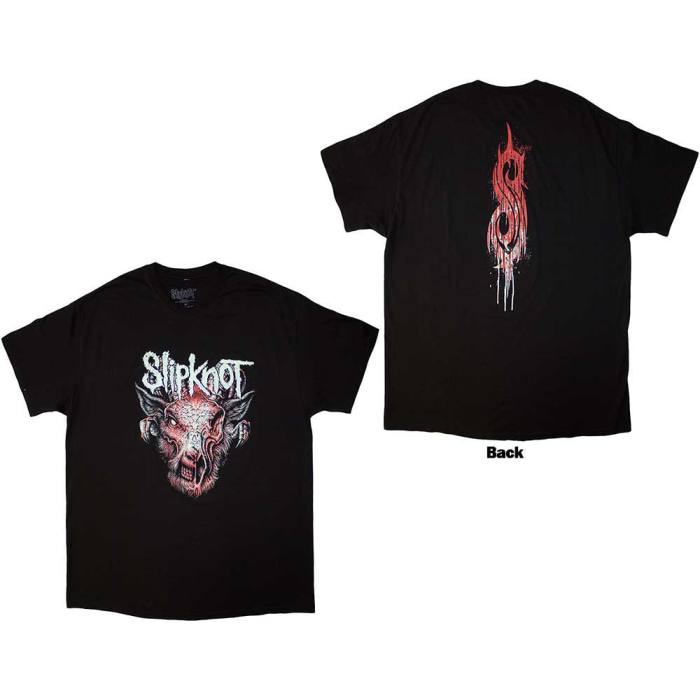 Slipknot Unisex T-Shirt: Infected Goat (črna, potisk na hrbtu) 205797