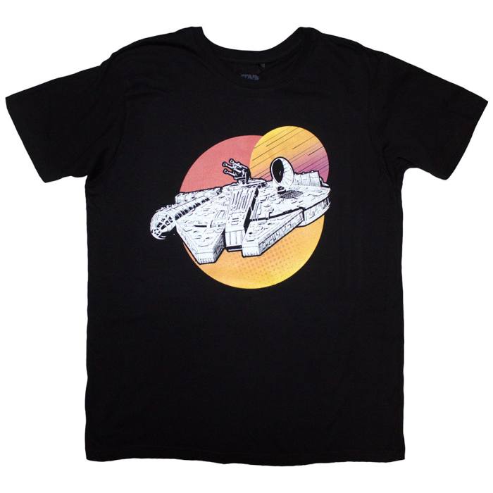 Star Wars Unisex T-Shirt: Millennium Falcon Twin Suns 206149