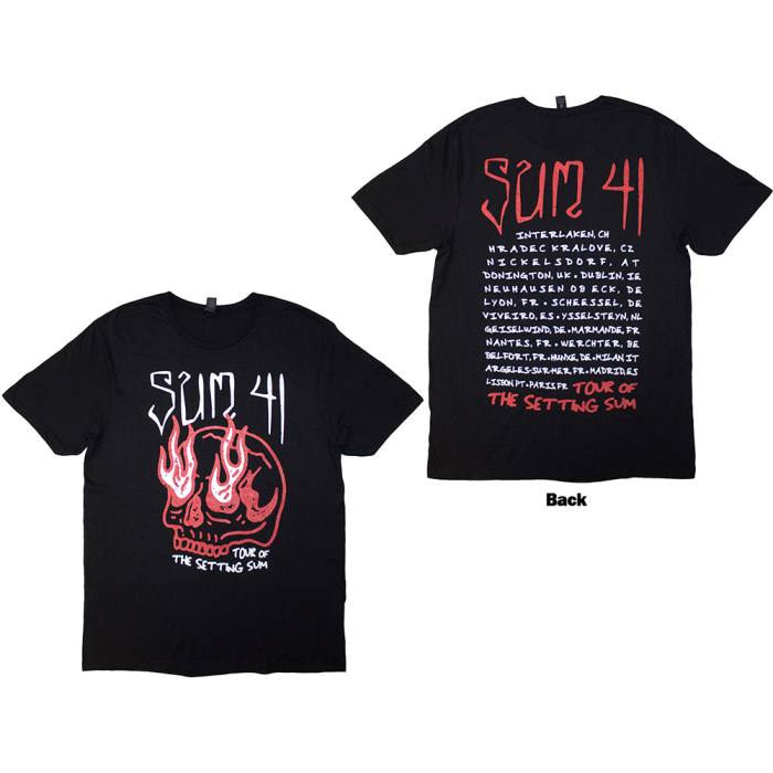 Sum 41 Unisex T-Shirt: Tour '24 Skull (Black) 206203