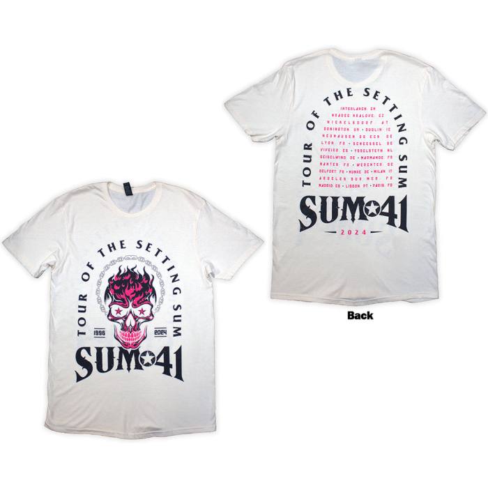 Sum 41 Unisex T-Shirt: Tour '24 Pink Skull 206215