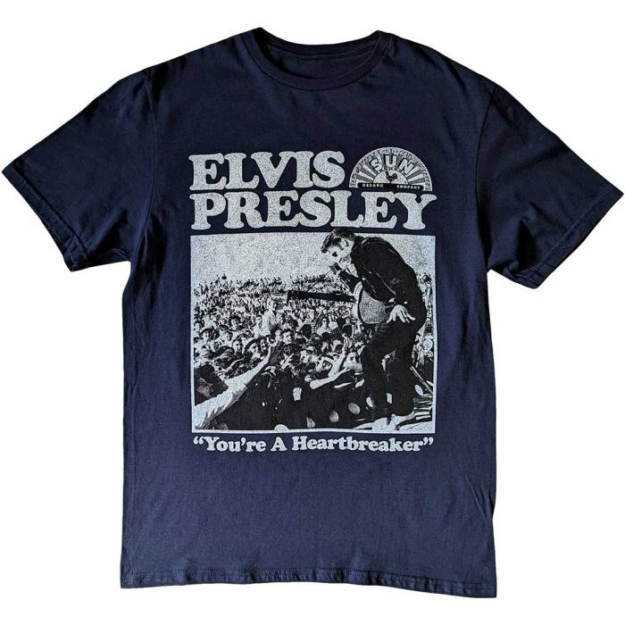 Sun Records Unisex T-Shirt: Elvis Heartbreaker 206243