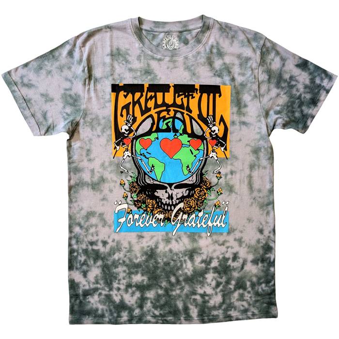 Grateful Dead Unisex T-Shirt: Forever Grateful (Zelena) (Wash Collection) 207846