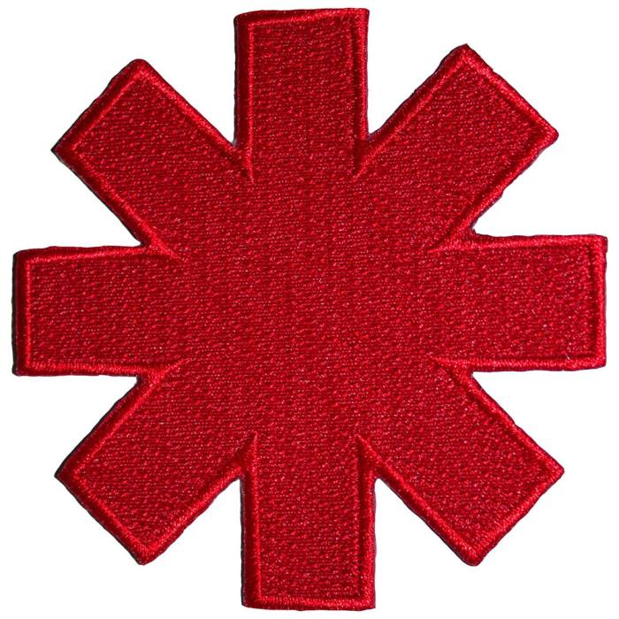 Red Hot Chili Peppers Asterisk Cut-Out Red Border našitek 207671
