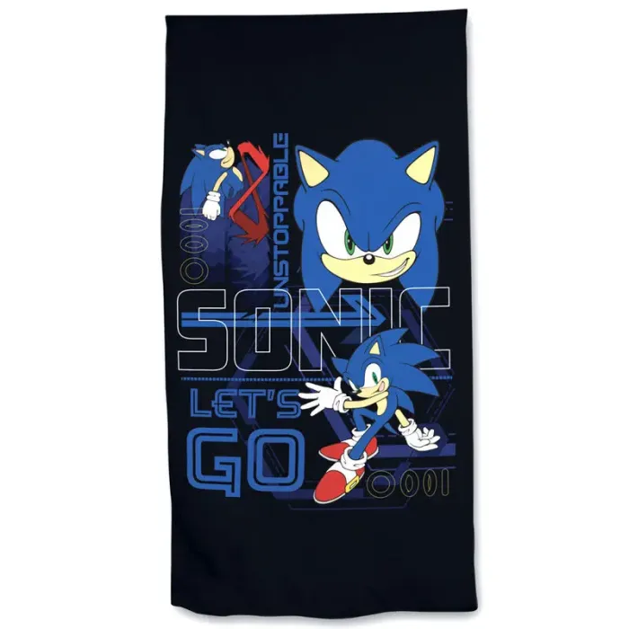 Sonic The Hedgehog bombažna brisača za plažo 208049