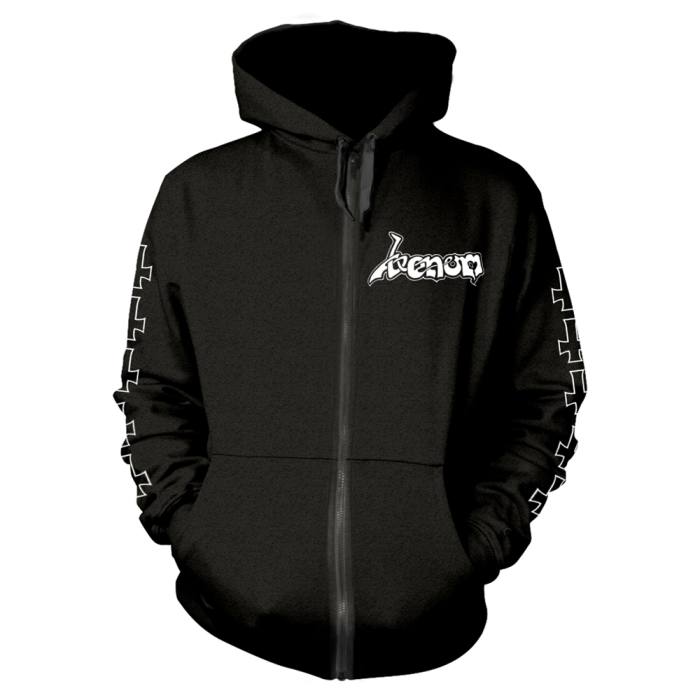 At War with Satan (White) Hoodie s kapuco in zadrgo 213106