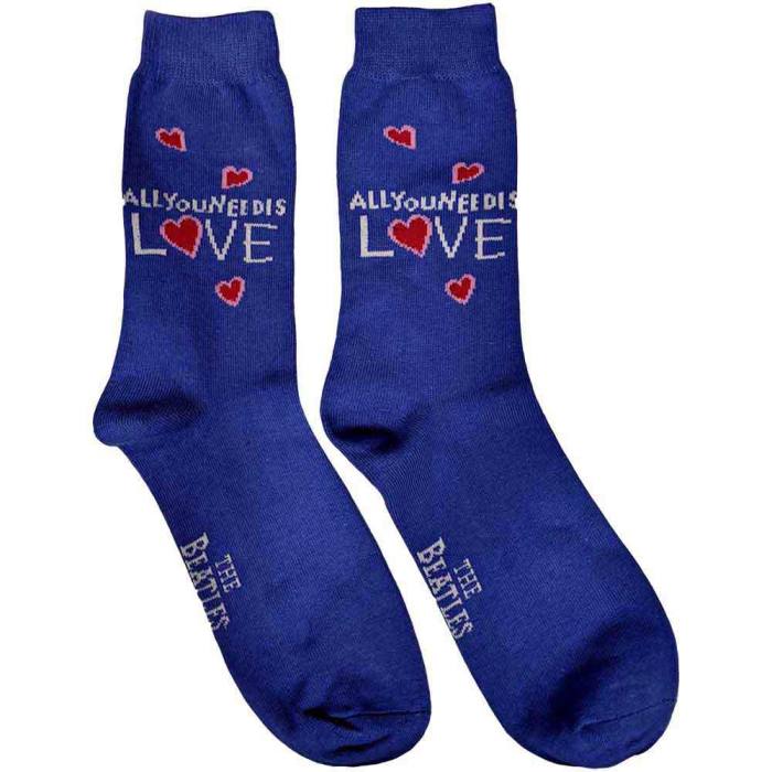 The Beatles unisex nizke nogavice: All You Need Is Love (modre, UK 7–11) 219733