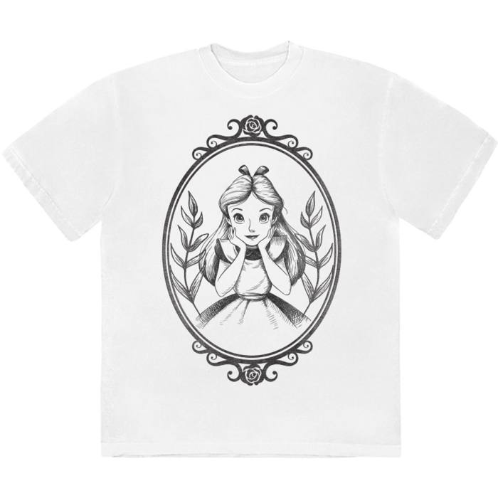 Alice in Wonderland Alice Pose Border T-Shirt 219805