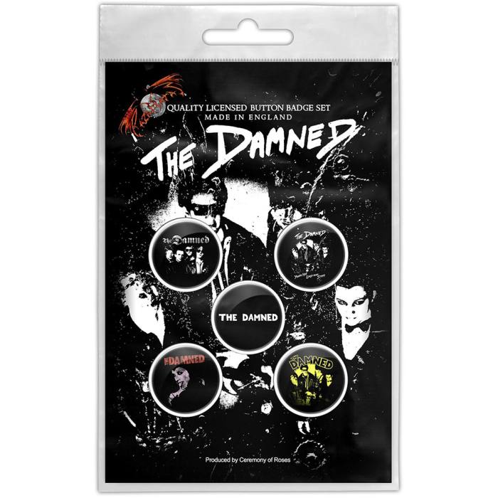 The Damned Button Badge Pack: Young, Hot, Loud And Stiff 219915