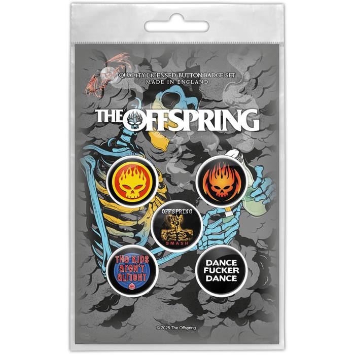 The Offspring Button Badge Pack: Skeleton Molotov 219917