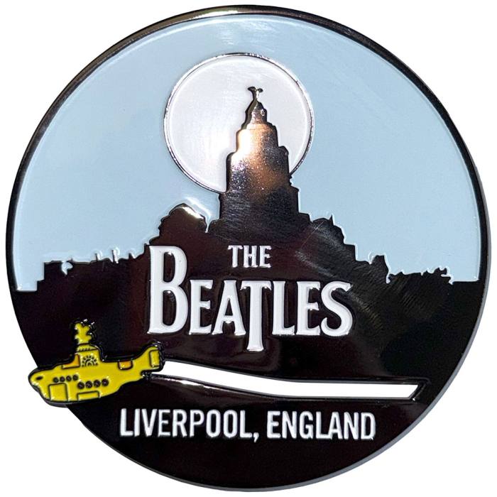 The Beatles premium magnet za hladilnik: Liverpool Skyline & Yellow Submarine 219971