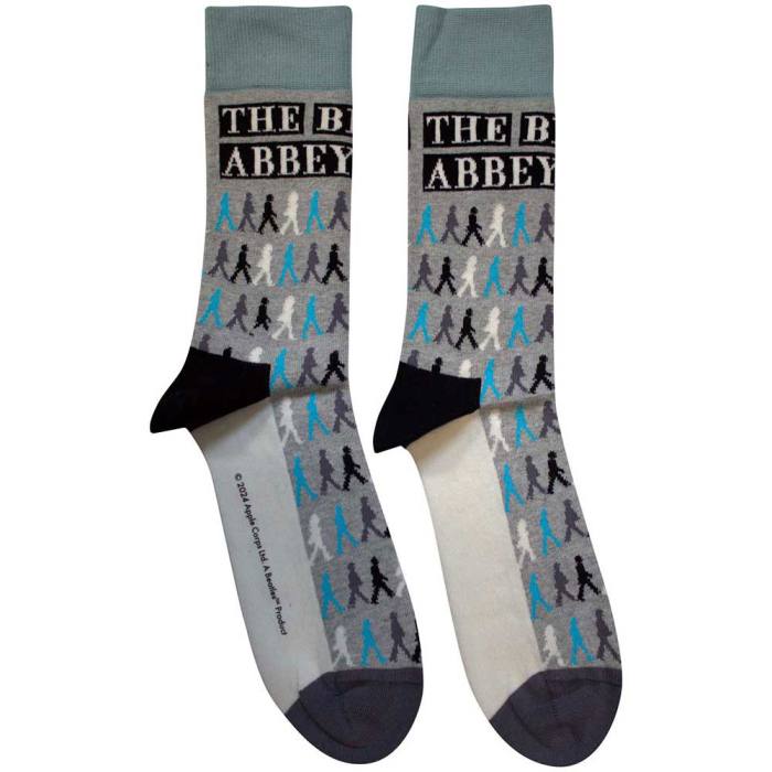 The Beatles Unisex kratke nogavice Abbey Road Colours Crossing Repeat (sive, UK 4–7) 219994