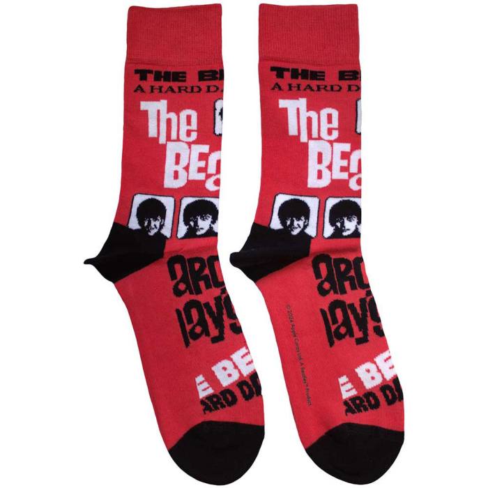 The Beatles Unisex kratke nogavice A Hard Day's Night rdeče (UK 4–7) 220005