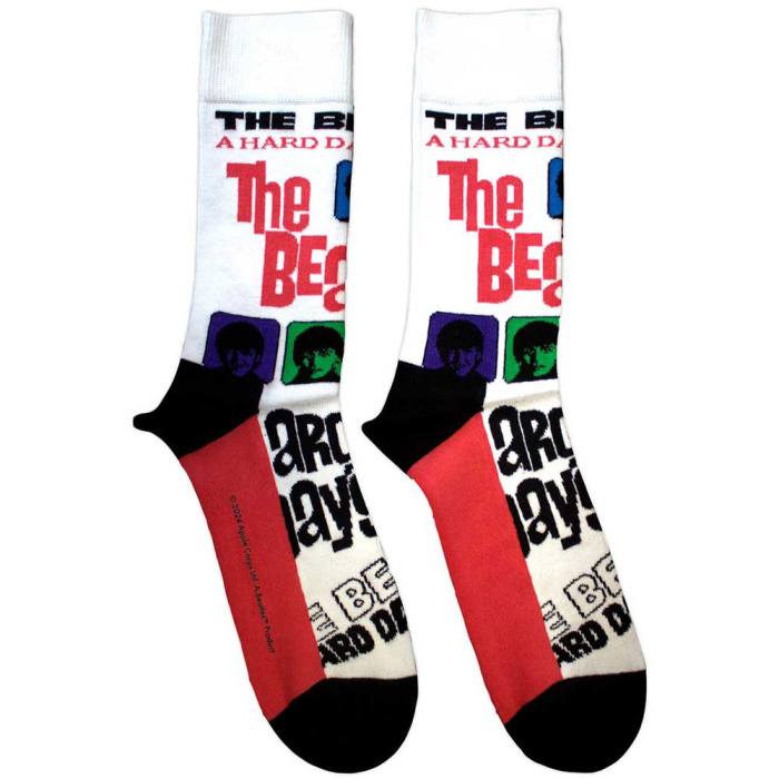 The Beatles Unisex Ankle Socks: A Hard Day's Night Colours (White) 220006