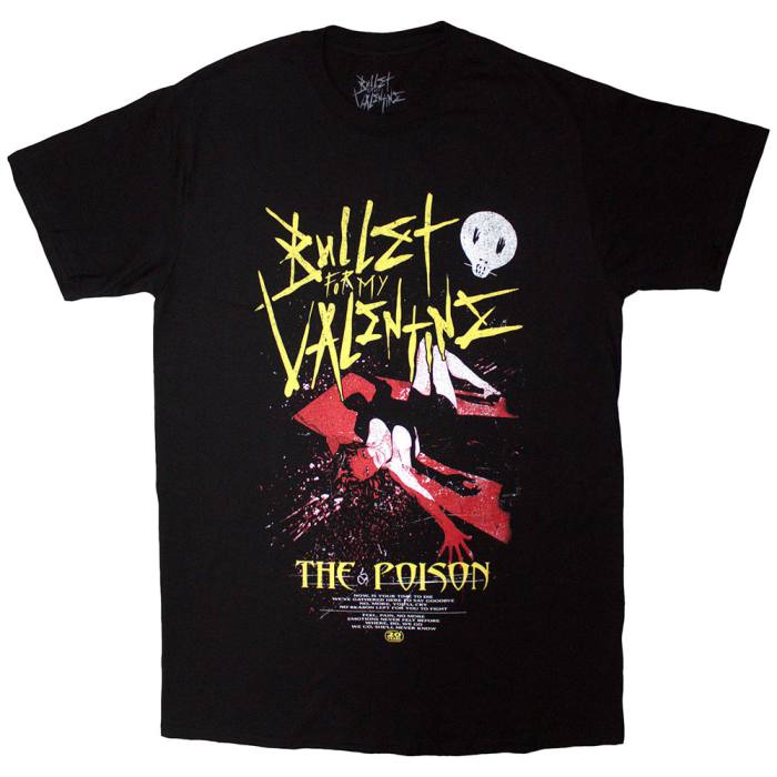 Bullet For My Valentine Unisex T-Shirt: The Poison Cover (Black) 220213