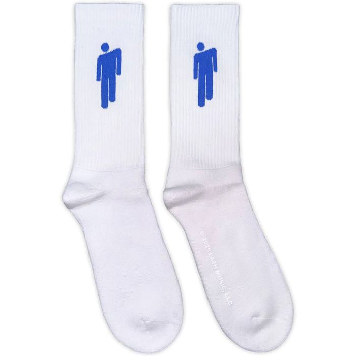Billie Eilish Terry Nogavice Blue Blohsh (White) (UK Size 4 - 7) 220263